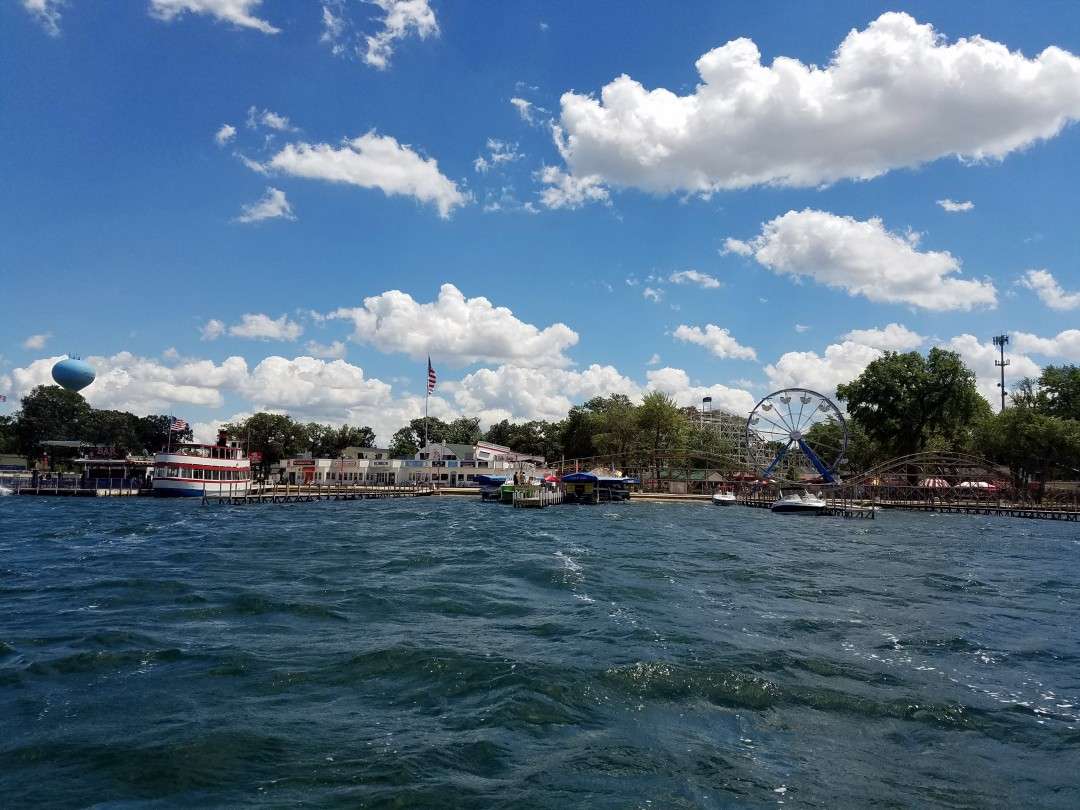 Arnold's Park and the Queen on West Lake Oboji