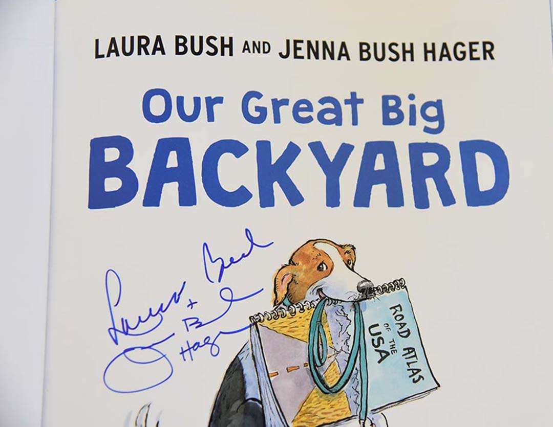 The Texas Book Festival Our Great Big Backyard Laura Bush and Jenna Bush Hager