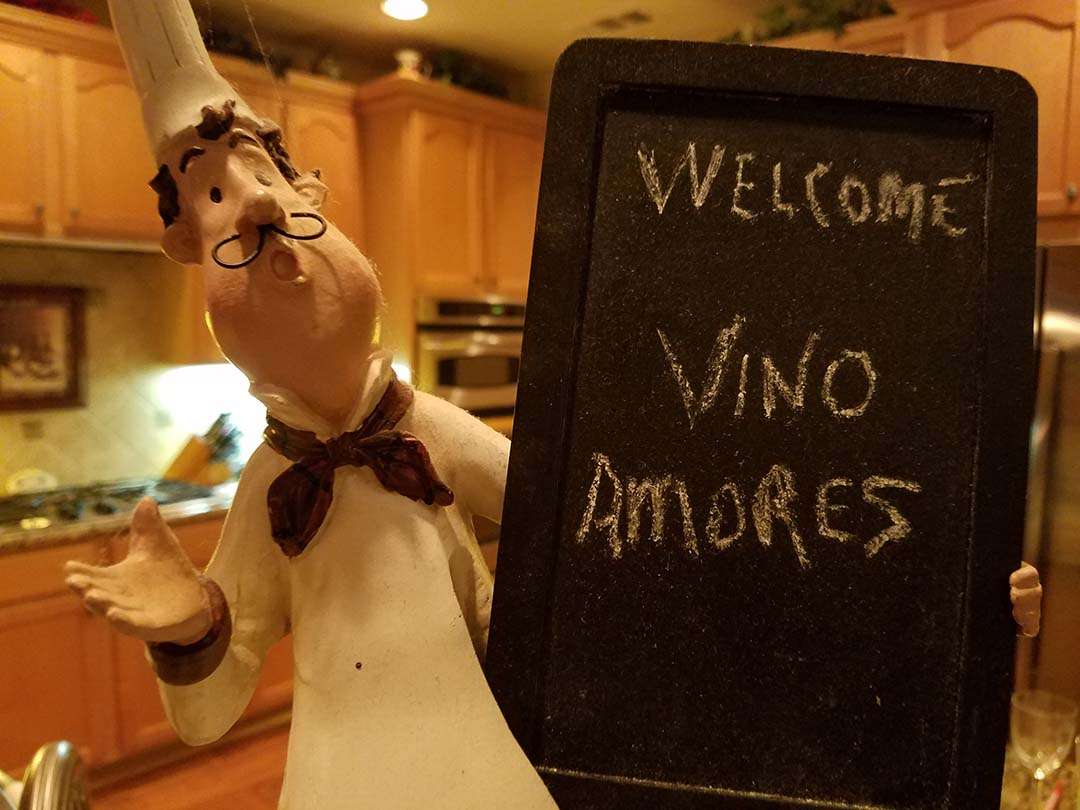 Vino Amores wine tasting welcom