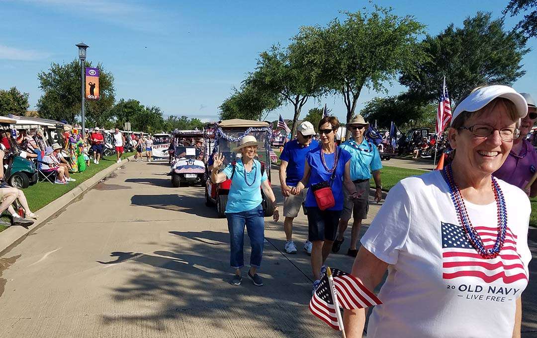 Happy 4th of July - hundreds of people lined the parade route