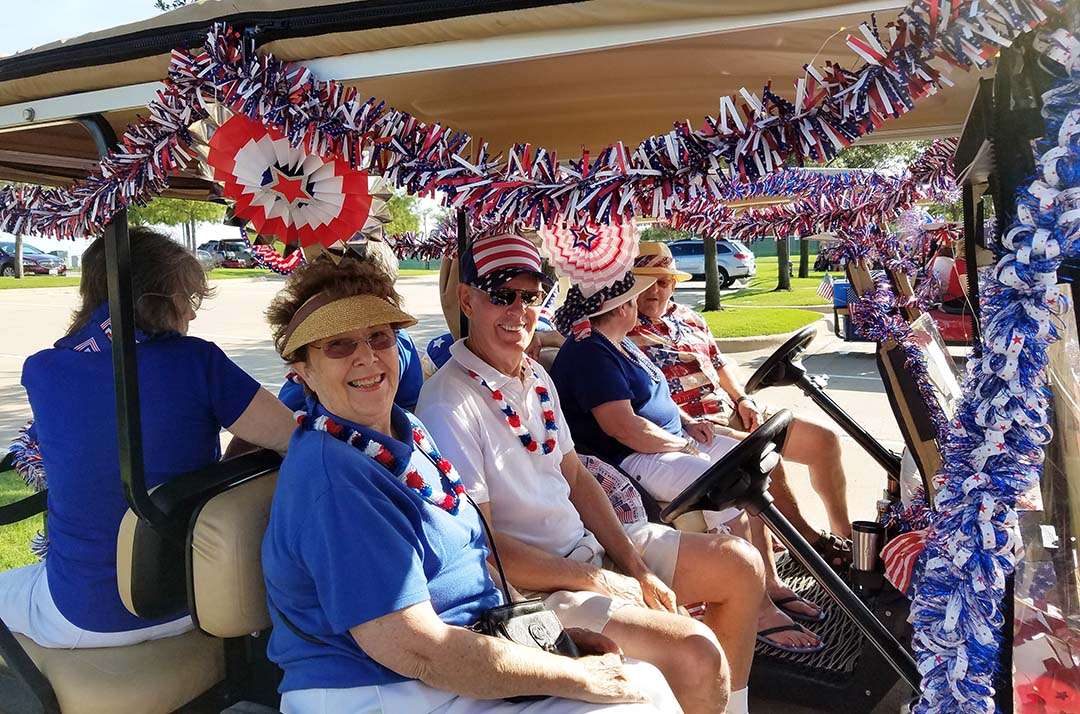 Happy 4th of July - waiting for the parade to begin