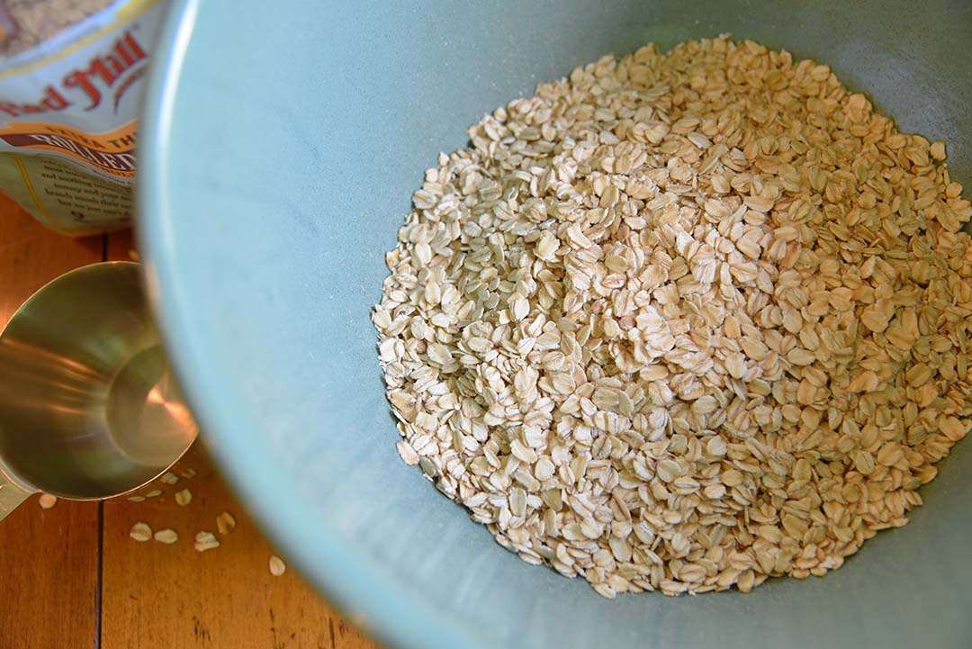 Tara's Homemade Granola - put dry ingredients in bowl