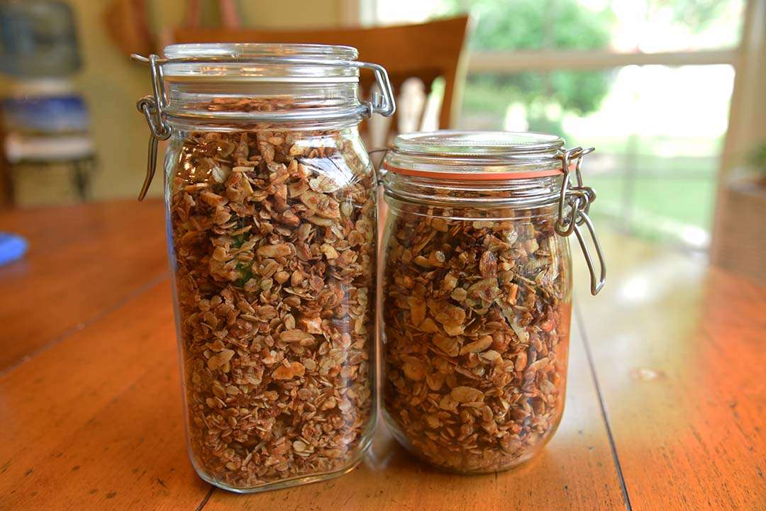 Tara's Homemade Granola - store granola in air tight containers