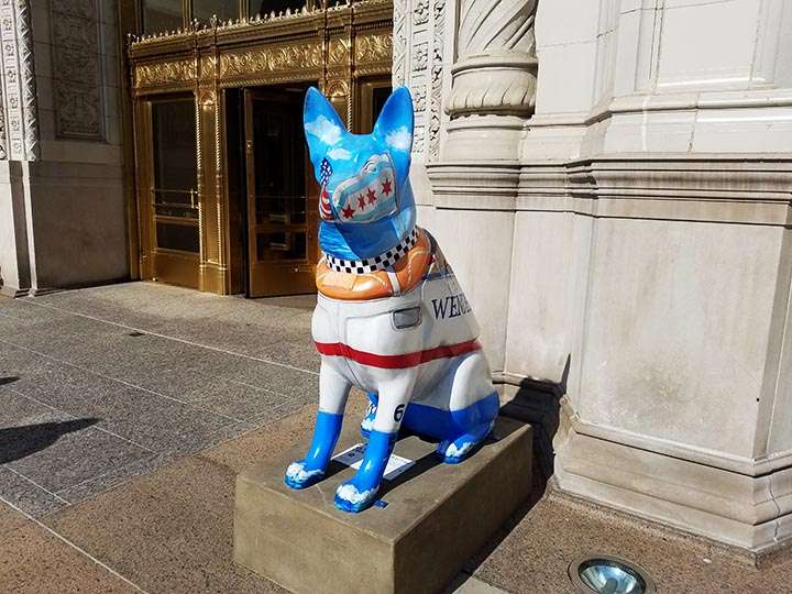 Dog Statues in Chicago