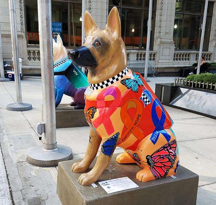 2017-09-30 Dog Statues in Chicago - dog 9