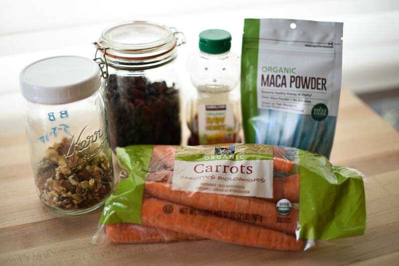 Carrot Muffins with Raisins, Walnuts, and Maca Powder-2