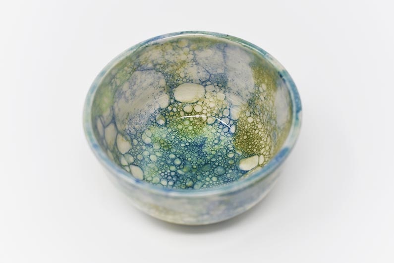 Bubble Bowl - blue & green